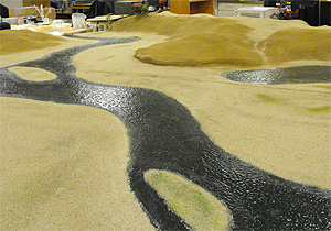 limburgs museum maquette zand lijm structuur rotterdam