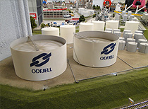 maquette Odfjell tankterminal Botlek