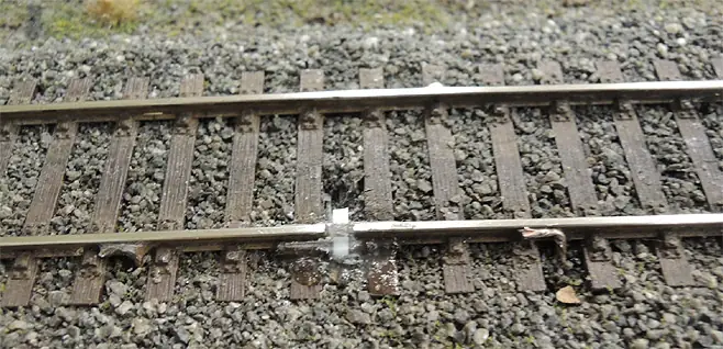 Spoor brug plastic trein