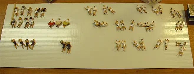 Diorama limburgs museum romein middeleeuwen monnik huis poppetje verhuizing vrachtwagen