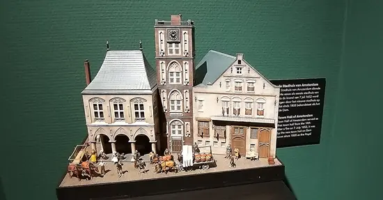 Mini-diorama van het Oude Stadhuis van Amsterdam