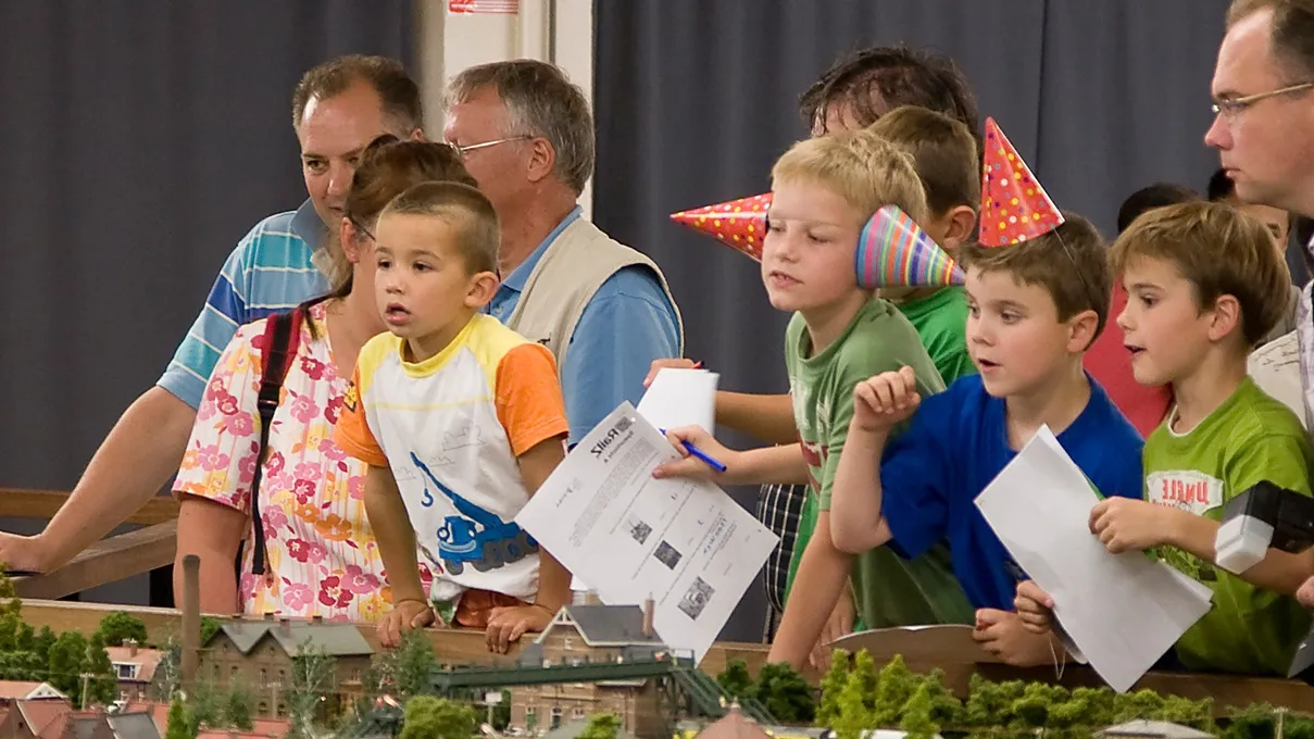 Een kinderfeestje in de miniatuurwereld