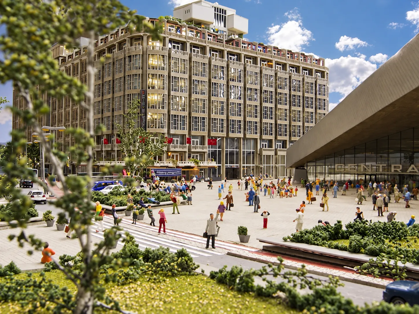 A miniature of Rotterdam city centre at Miniworld