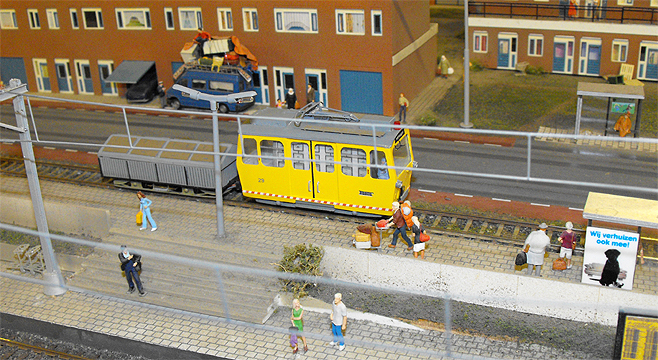 Miniatuurwereld poetstram poets tram baan rotterdam