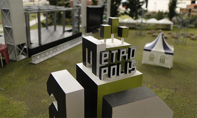 metropolis festival bouw miniatuur rotterdam