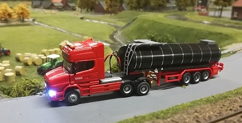 Vrachtwagencabine verwisselbare oplegger
