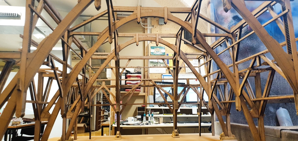 maquettebouw opdracht TU Delft van architect Henri Maclaine Pont