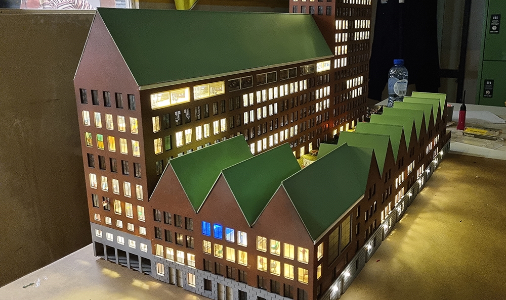 maquette Appartementencomplex De Compagnie Rotterdam verlevendigen