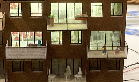 Verlevendigen maquette appartementencomplex Spoorweghaven