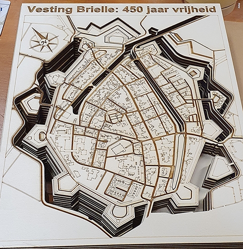 Stadsplattegrond Vesting Brielle