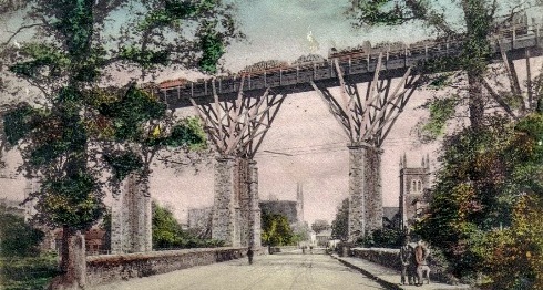 Viaduct in Victoriaans kavel
