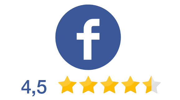 Facebook reviews geven 4,5 sterren